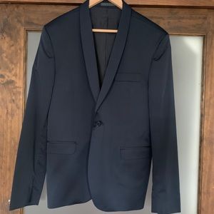 Asfalto Men Blazer in Navy Made in Italy